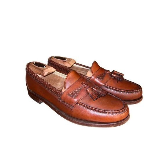 Allen Edmonds Chili Brown Maxfield Tassel Loafers Size 9 - Picture 1 of 11